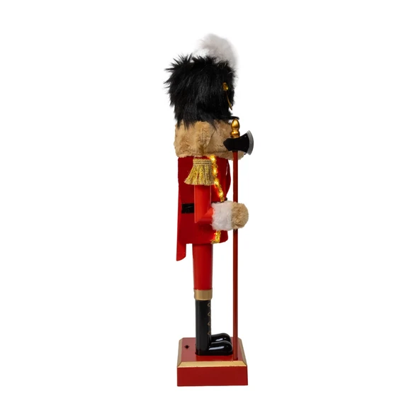 Kurt Adler LED Musical Bear Nutcracker, 15in