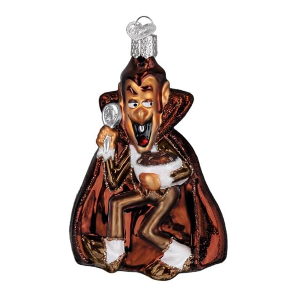 Old World Christmas Blown Glass Ornament for Christmas Tree, Count Chocula