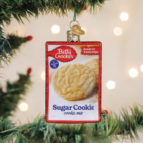 Old World Christmas Blown Glass Ornament, Betty Crocker Sugar Cookie Mix