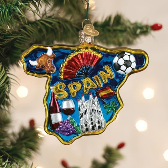 Old World Christmas Blown Glass Tree Ornament, Wonders of Spain