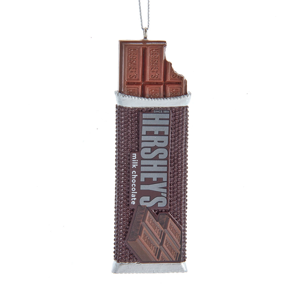 Kurt Adler Hershey's Milk Chocolate Bar Ornament for Christmas Tree, 4.5in