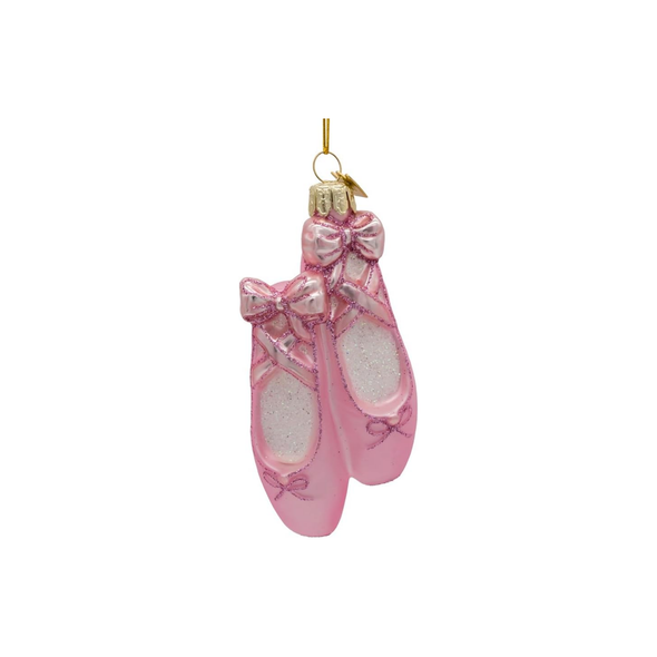 Kurt Adler Noble Gems Glass Ornament Collection, Ballet Slippers