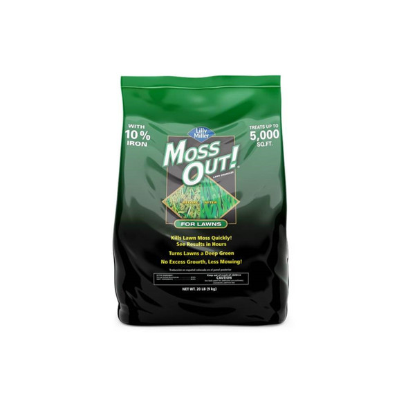 Lilly Miller Moss Out Herbicide Granules for Lawns, 20lbs