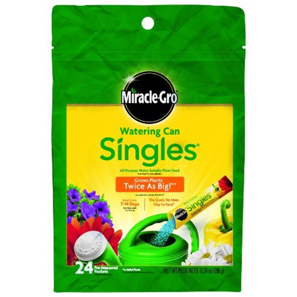 Miracle-Gro Watering Can Singles - Includes 24 Pre-Measured Packets