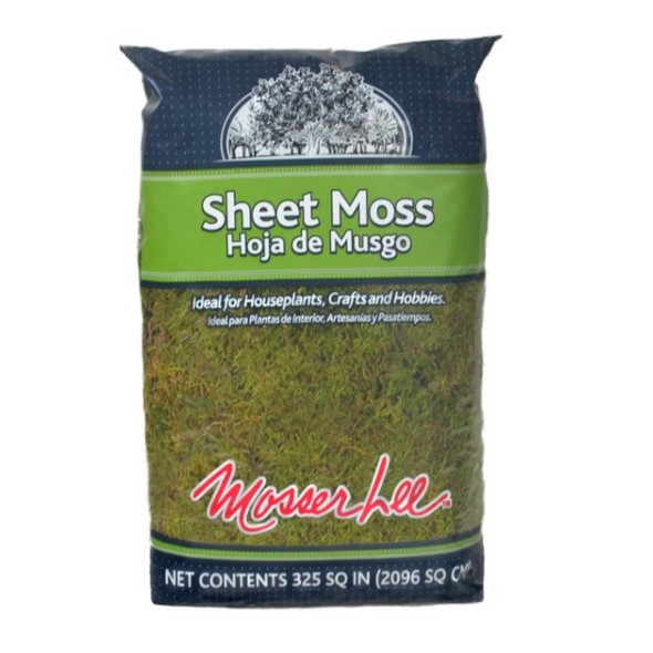 Mosser Lee Natural Green Sheet Moss for Container Gardening and Crafting, 325 sq in