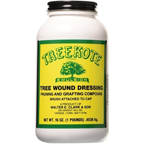 Clarks Treekote Brushtop Tree Wound Dressing, Pruning and Grafting Compound, 16oz