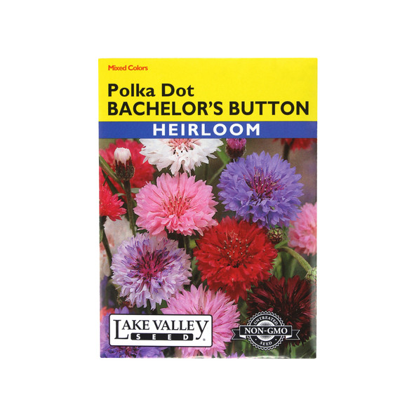 Lake Valley Seed Bachelor's Button, Polka Dot Flower, 1g