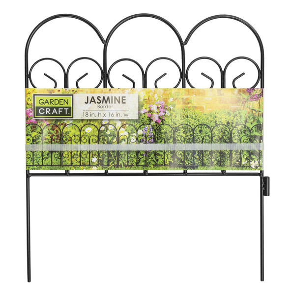 Origin Point Garden Craft Decorative Landscape Fence, Jasmine Classic 16" x 18"H