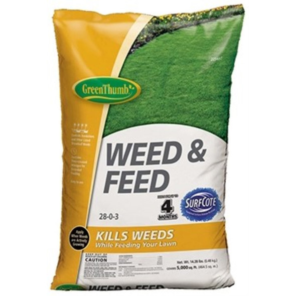 Green Thumb, 5,000 SQFT Coverage, 28-0-3 Weed & Feed