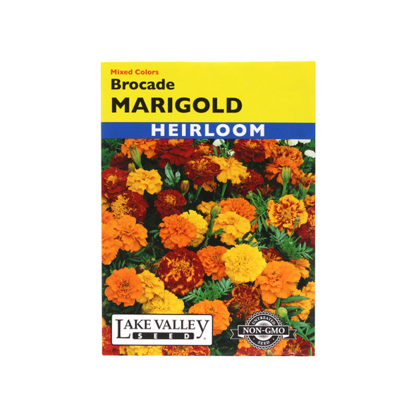 Lake Valley Seed Marigold, Brocade Flower Mix, 0.4g