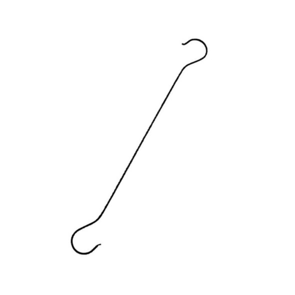 Hookery Extra-Long S-Hook Extension for Heavy Hanging Decor – Large Planters, Supports up to 50lb, Black, 30"