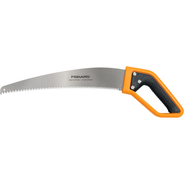 Fiskars Power Tooth Softgrip D-handle Saw, 15" - For Backyard Landscaping