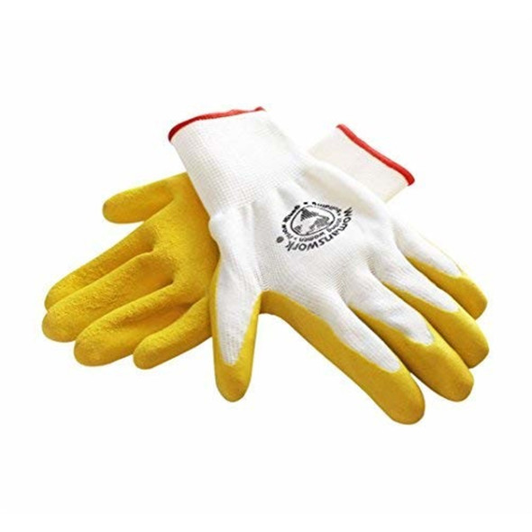 Womanswork Gardening Protective Weeding Glove, Yellow, Large