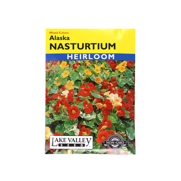 Lake Valley Seed Nasturtium, Alaska Heirloom Mix, 2g