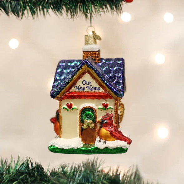 Old World Christmas Glass Blown Ornament for Christmas Tree, Our New Home