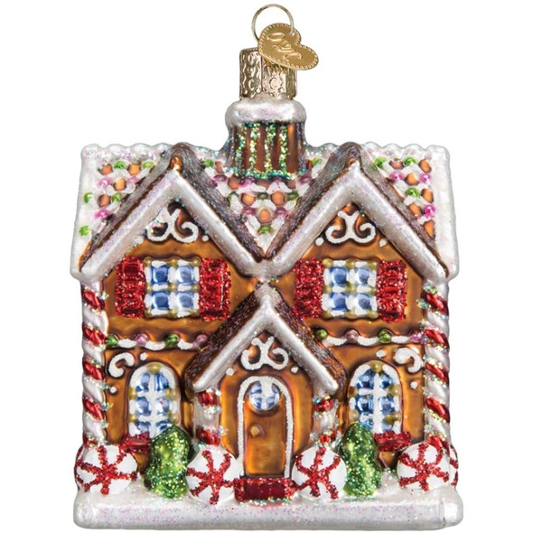 Old World Christmas Glass Blown Ornament for Christmas Tree, Christmastime Cottage