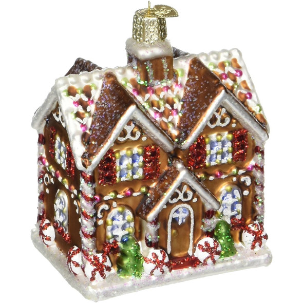 Old World Christmas Glass Blown Ornament for Christmas Tree, Christmastime Cottage