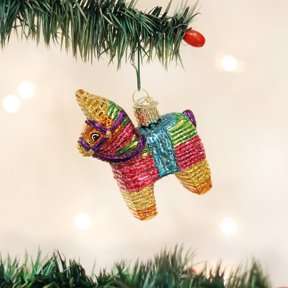 Old World Christmas Glass Blown Ornament, Pinata (With OWC Gift Box)