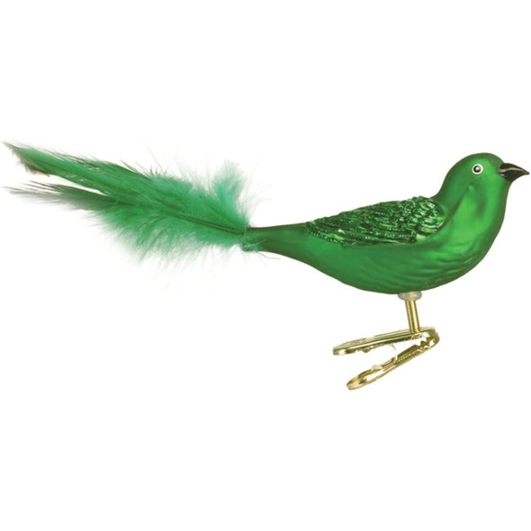 Old World Christmas Glass Blown Ornament with OWC Gift Box, Brilliant Songbird, Assorted Colors (Pack of 1)