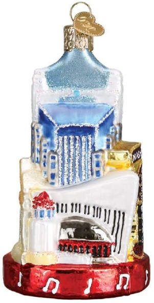 Old World Christmas Glass Blown Ornament, Nashville (With OWC Gift Box)