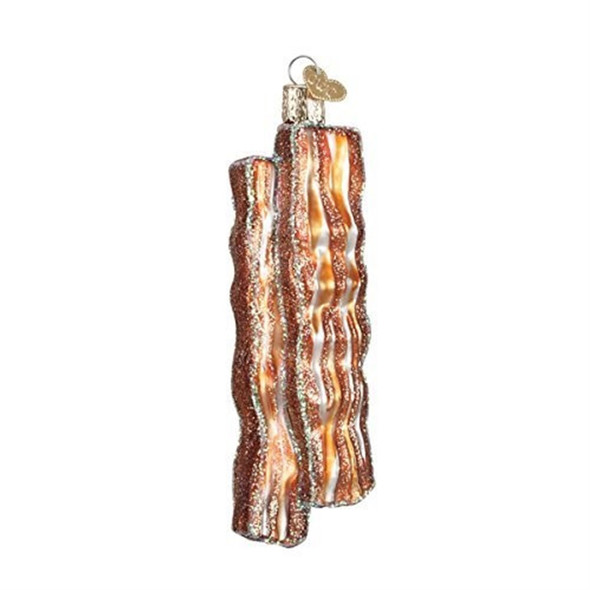Old World Christmas Blown Glass Ornament for Christmas Tree, Bacon