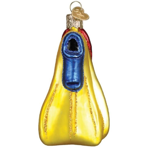 Old World Christmas Blown Glass Ornament for Christmas Tree, Swim Skis and Flippers