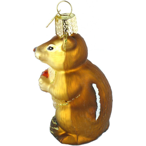 Old World Christmas Glass Blown Ornament For Christmas Tree, Chipmunk