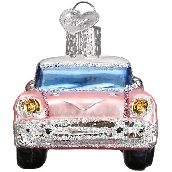 Old World Christmas Blown Glass Ornament for Christmas Tree, Classic Car