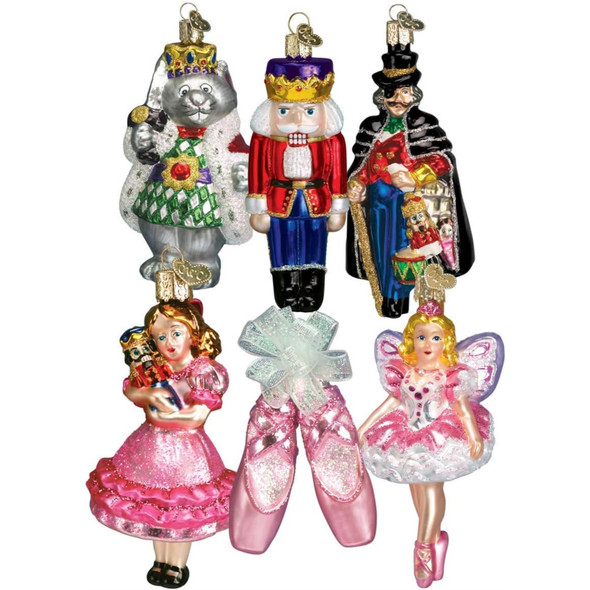 Old World Christmas Blown Glass Ornament for Christmas Tree, Nutcracker Suite Collection (Set of 6)
