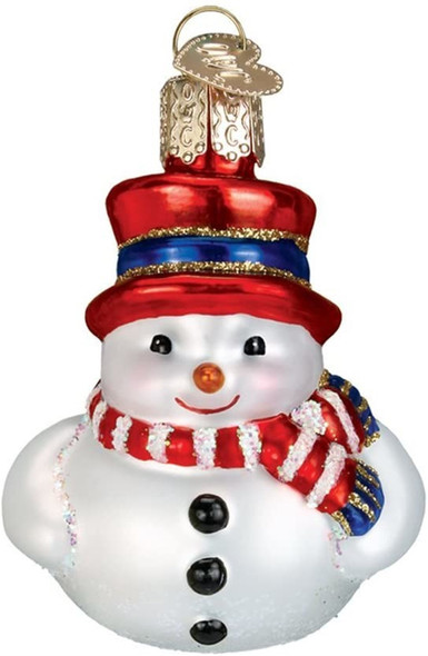 Old World Christmas Mini Snowman Set of 6 Glass Blown Ornaments