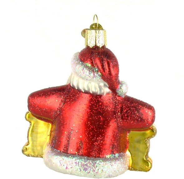 Old World Christmas Glass Blown Christmas Ornament for Tree, Believe Santa (With OWC Gift Box)