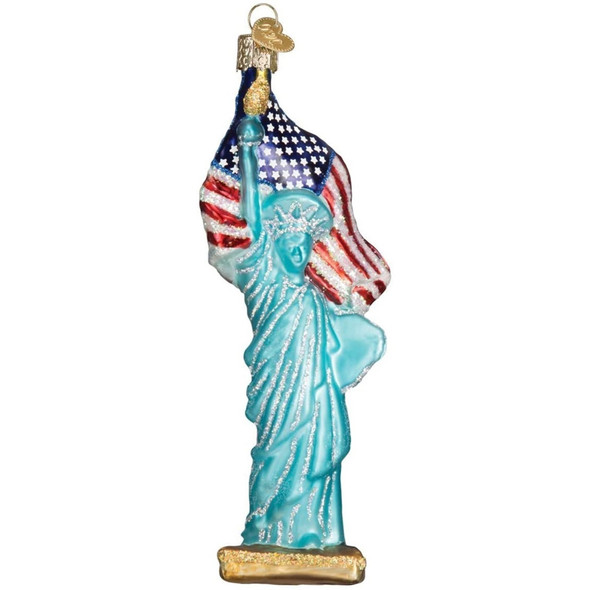 Old World Christmas Blown Glass Ornament for Christmas Tree, Statue of Liberty