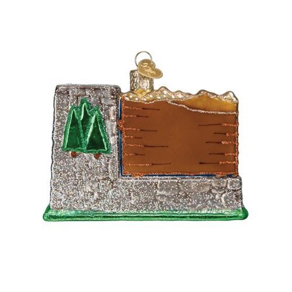 Old World Christmas Blown Glass Ornament for Christmas Tree, Glacier National Park