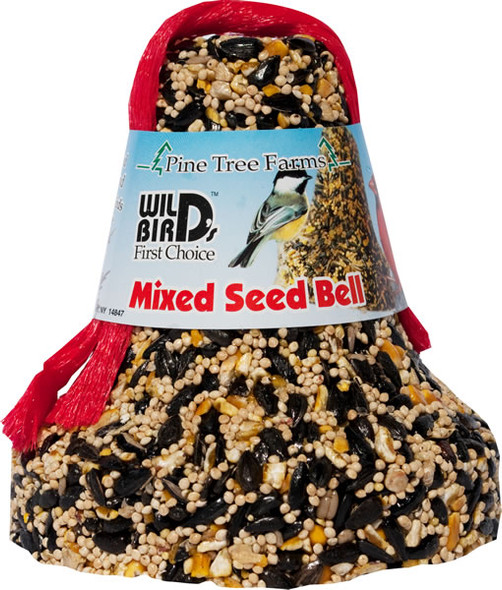 Pine Tree Farms Mixed Seed Bell with Net, 16-Ounce Pine Tree Farms Mixed Seed Bell with Net, 16-Ounce