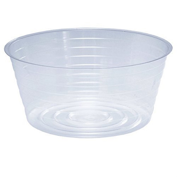 Curtis Wagner Heavy-Duty Clear Vinyl Basket Lining Plant Saucer, 8" (1 Pack)