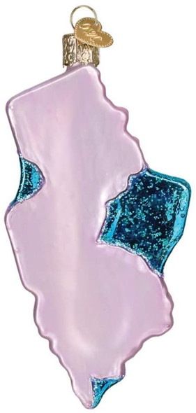 Old World Christmas Glass Blown Ornament for Christmas Tree, State of New Jersey