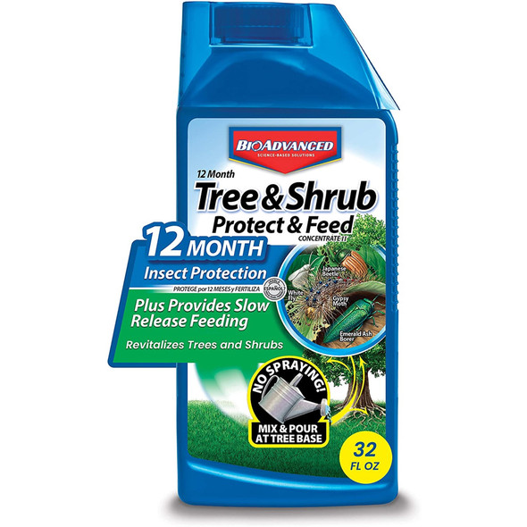 BioAdvanced 12-Month Tree & Shrub Protect & Feed Concentrate, 32oz