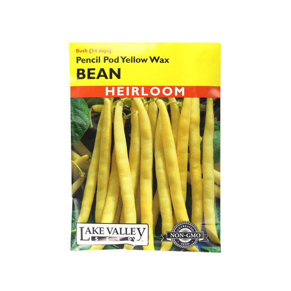 Lake Valley Seed Pencil Pod Yellow Wax Bean Bush Vegetable, 20g