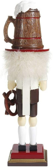 Kurt Adler Hollywood Beer and Pretzel Nutcracker, 15" tall