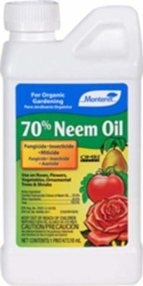 Monterey Neem Oil 70% for Controlling Insects & Disease - Pint LG6140