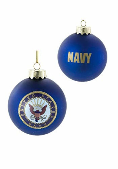 US Navy Glass Ball Ornament