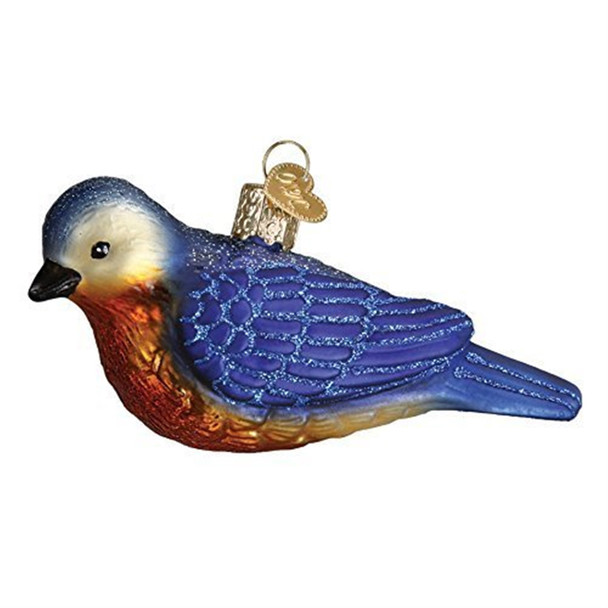 Old World Christmas Western Bluebird Handcrafted Hanging Tree Ornament