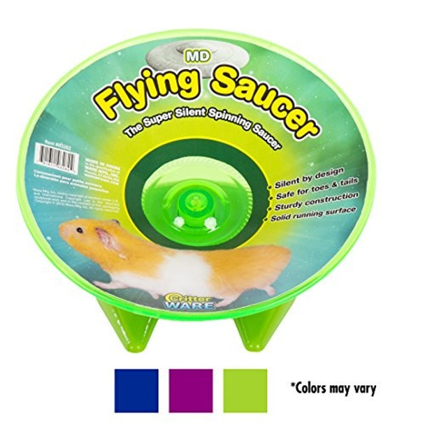 Ware Manufacturing Flying Saucer Exercise Wheel for Small Pets, Colors May Vary