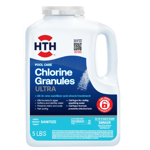 HTH Pool Care Chlorinating Granules Ultra for Swimming Pools 5#