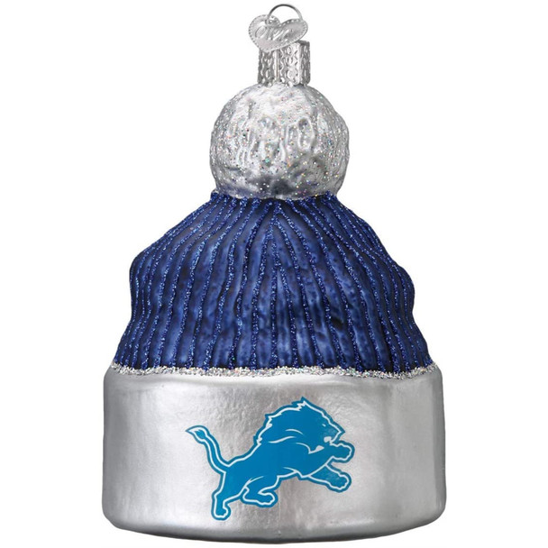 Old World Christmas Detroit Lions Beanie Ornament For Christmas Tree