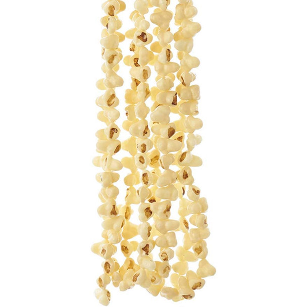 Kurt Adler Plastic Popcorn Garland For Christmas Decoration, Yellow 9 Ft. Long