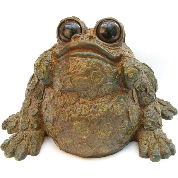 Micheal Carr Ralph Mossy Frog Statue, Brown, XL