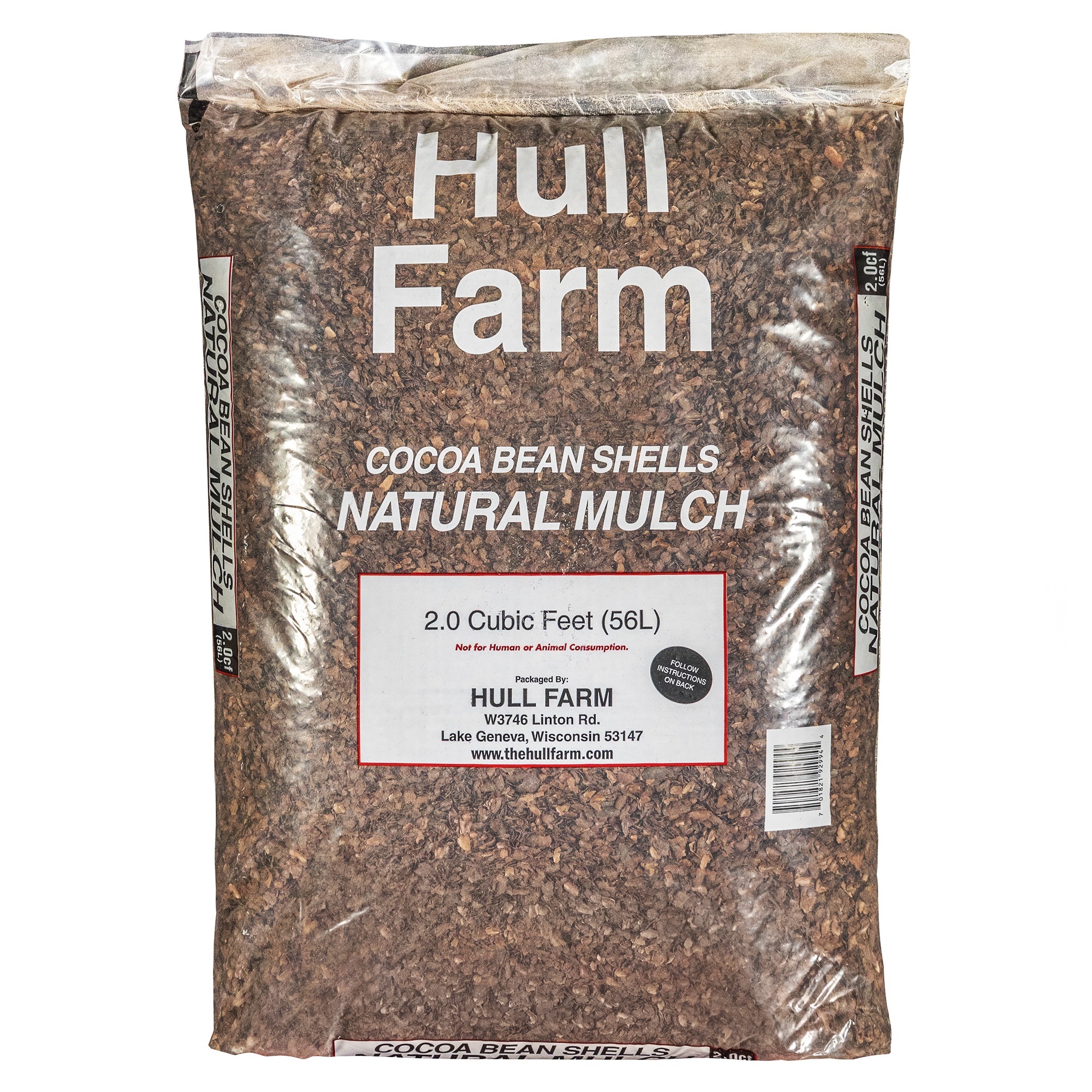 Hull Farm Cocoa Bean Shell Mulch, 2 Cubic Feet - Esbenshades
