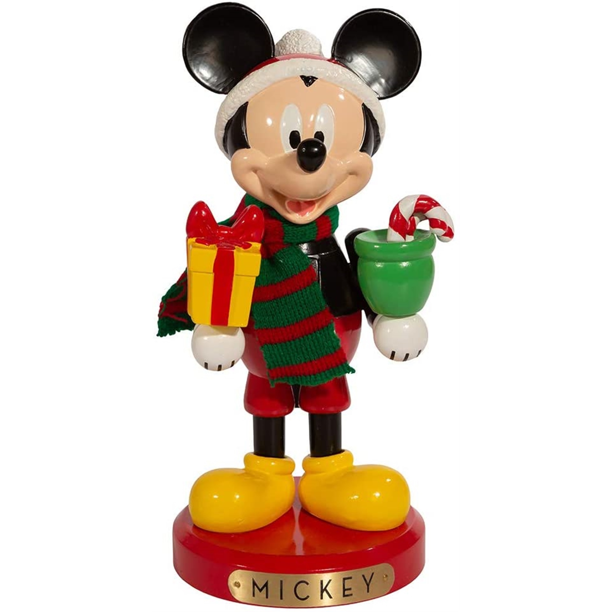 Kurt Adler Disney Mickey Mouse With Present Nutracker, 10