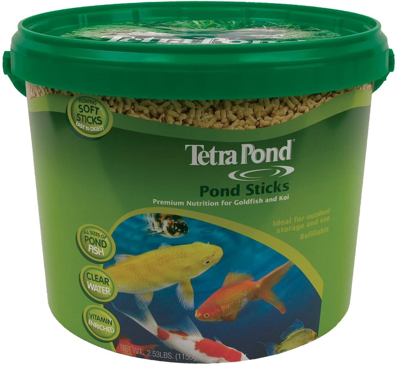 TetraPond Spring & Fall Diet Floating Pond Sticks Fish Food, 1.72-Pound -  Esbenshades